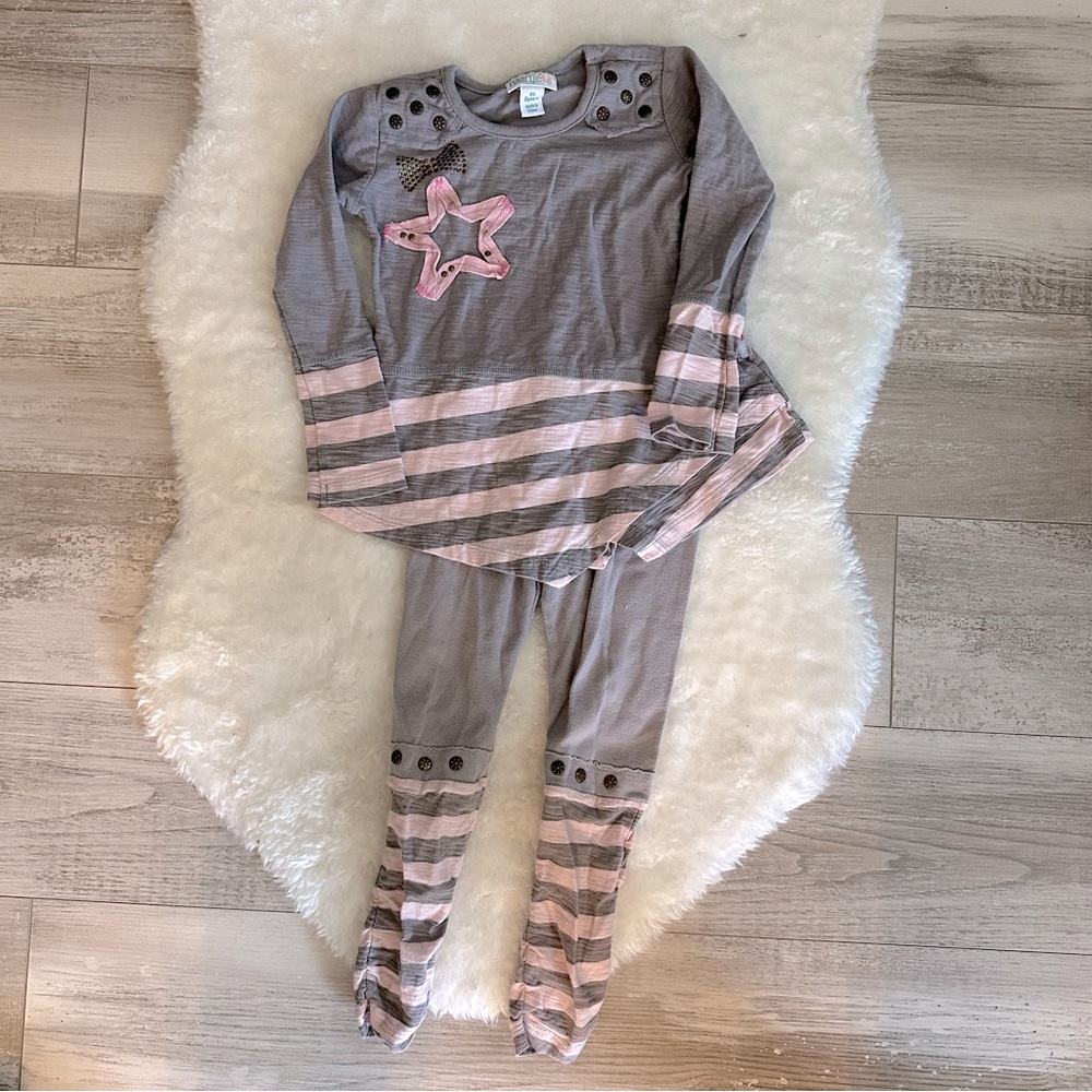 Naartjie Top & Leggings Outfit Size 3